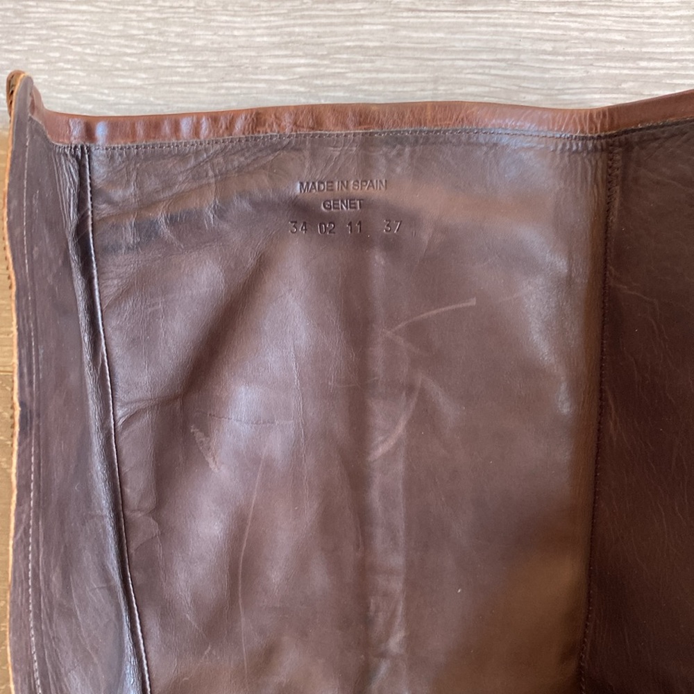 New Day Company Handmade Italian leather brown boots 34 - Picture 10 of 13